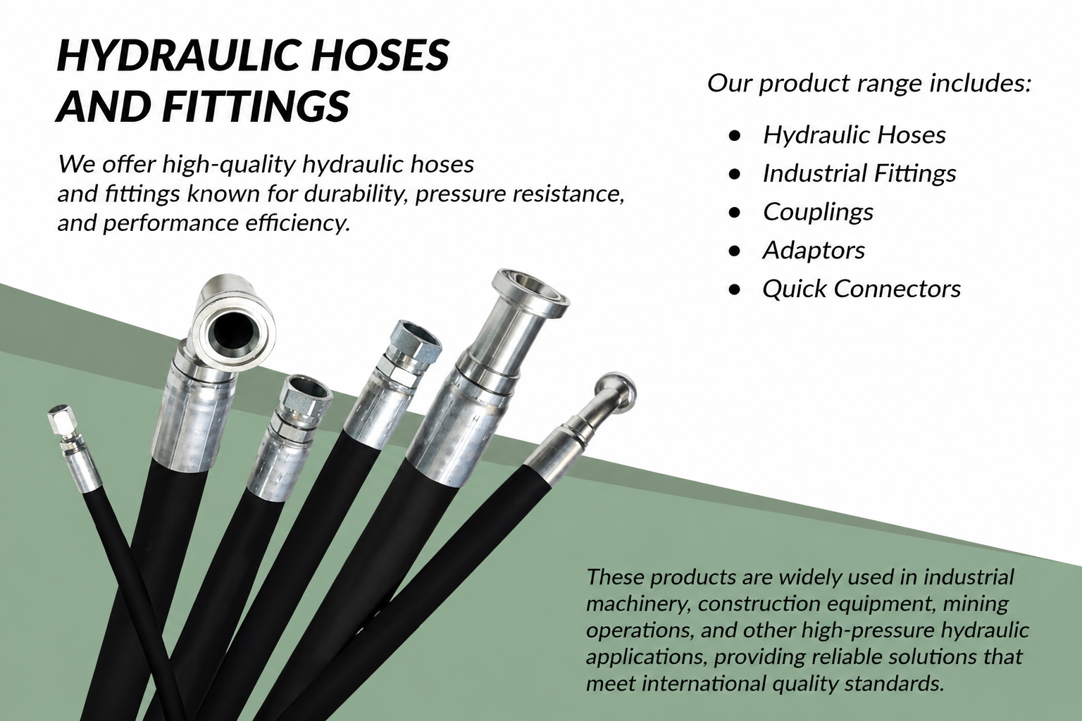 Hydraulic Hoses & Fittings